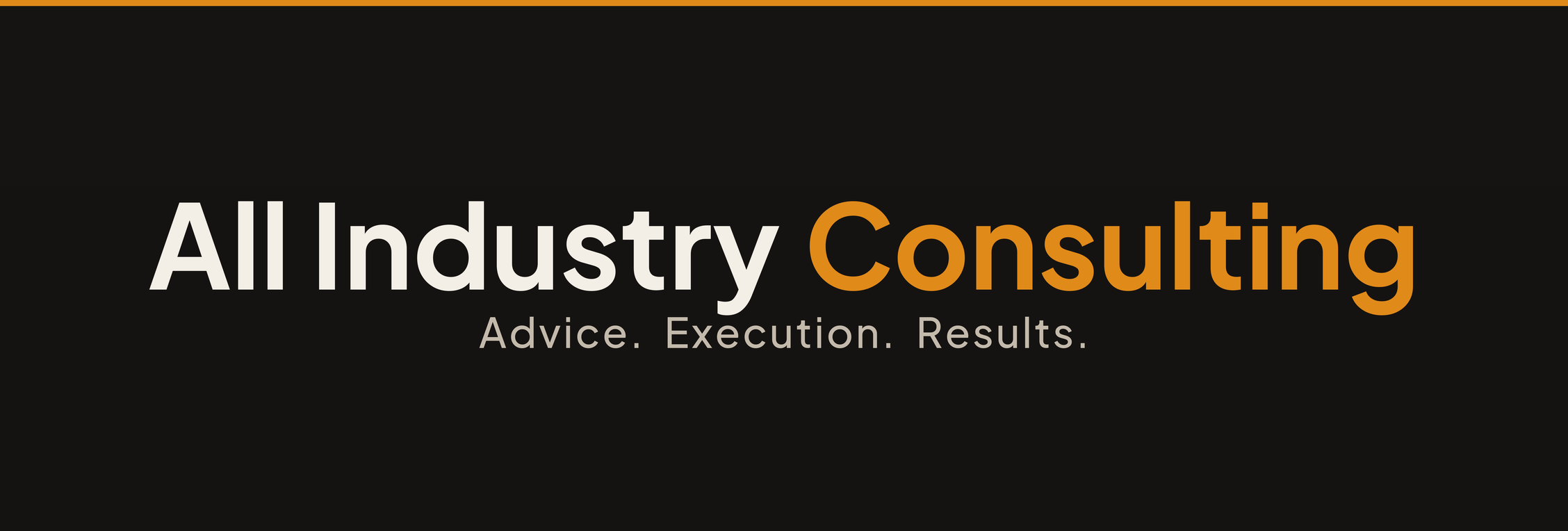 All Industry Consulting LinkedIn banner